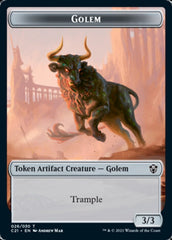 Golem (026) // Thopter Double-Sided Token [Commander 2021 Tokens] | The CG Realm