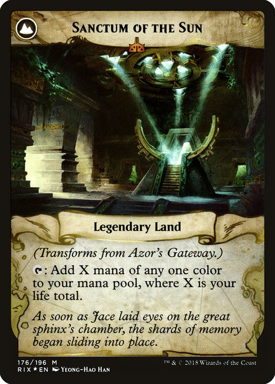 Azor's Gateway (PRE-176S) - Rivals of Ixalan Promos: (compasslanddfc) Foil