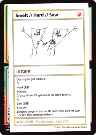 Smelt // Herd // Saw (2021 Edition) [Mystery Booster Playtest Cards] | The CG Realm