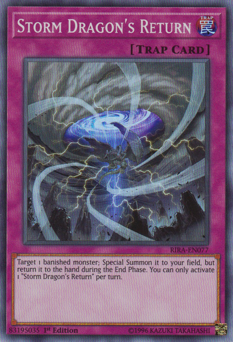 Storm Dragon's Return [RIRA-EN077] Super Rare | The CG Realm