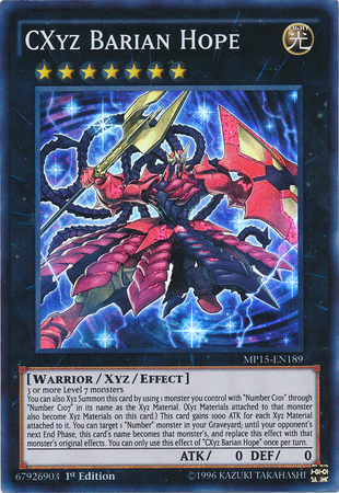 CXyz Barian Hope [MP15-EN189] Super Rare | The CG Realm