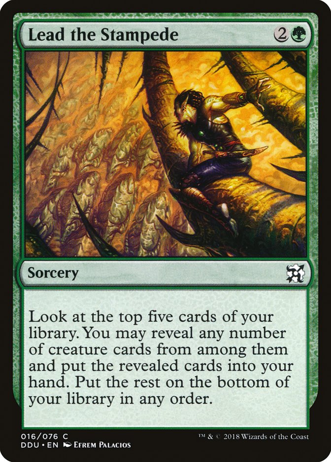Lead the Stampede [Duel Decks: Elves vs. Inventors] | The CG Realm