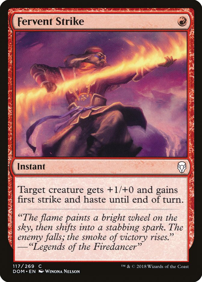 Fervent Strike [Dominaria] | The CG Realm