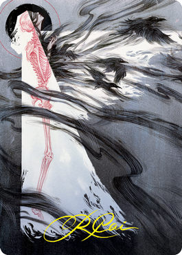 Tendrils of Agony Art Card (Gold-Stamped Signature) [Strixhaven: School of Mages Art Series] | The CG Realm