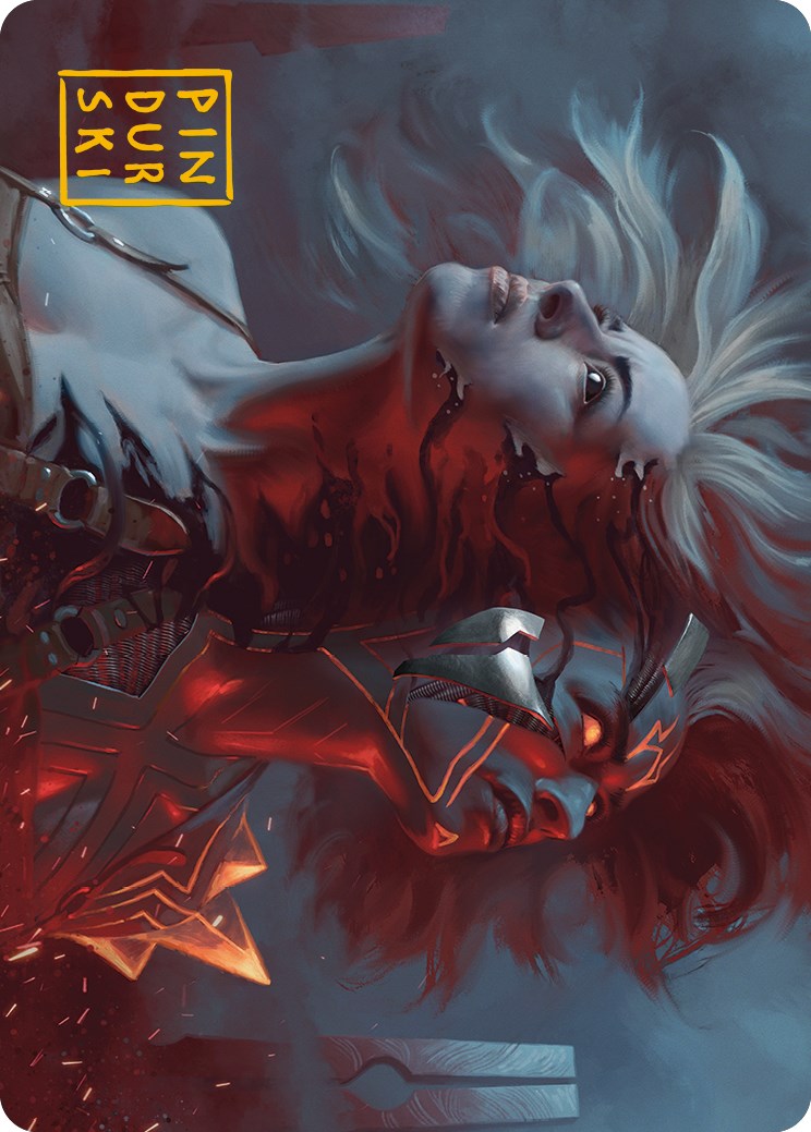 Thrill of Possibility Art Card (Gold-Stamped Signature) [Phyrexia: All Will Be One Art Series] | The CG Realm