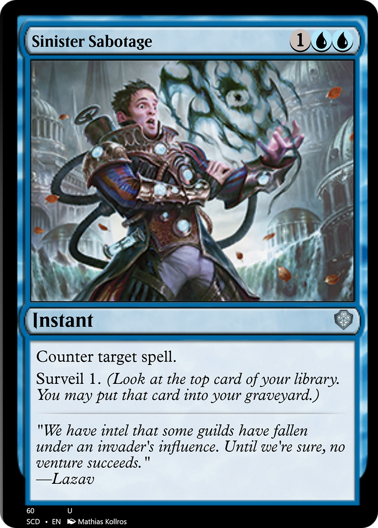 Sinister Sabotage [Starter Commander Decks] | The CG Realm