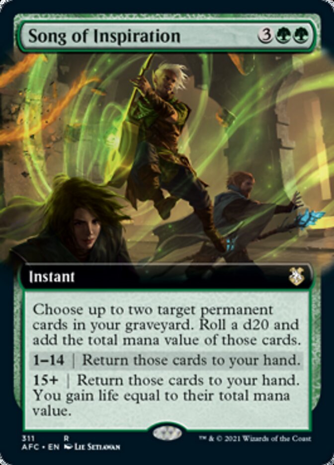 Song of Inspiration (Extended Art) [Dungeons & Dragons: Adventures in the Forgotten Realms Commander] | The CG Realm