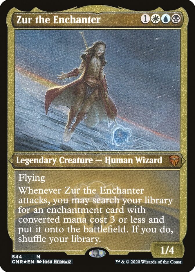Zur the Enchanter (Etched) [Commander Legends] | The CG Realm