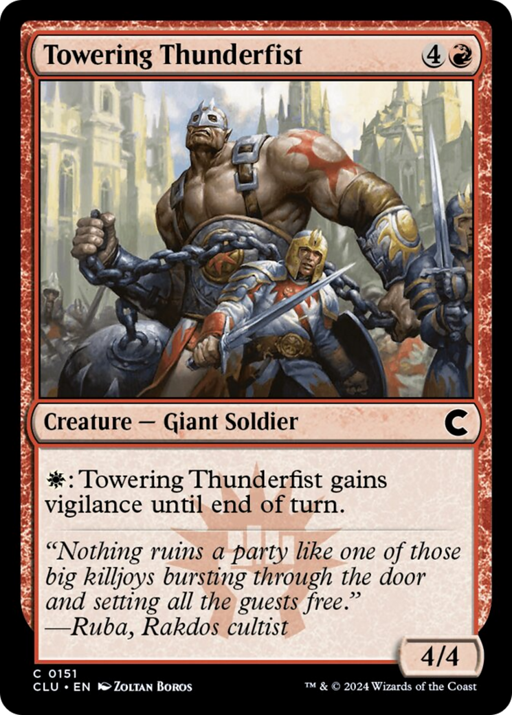 Towering Thunderfist [Ravnica: Clue Edition] | The CG Realm
