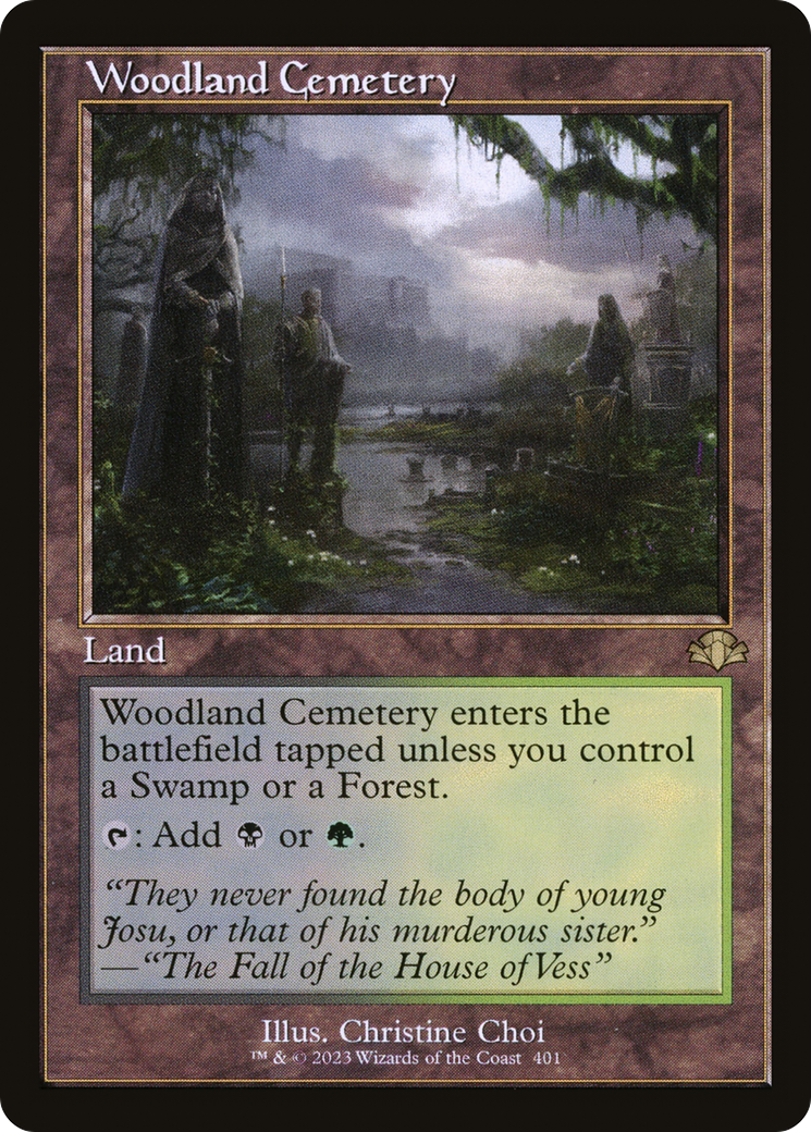 Woodland Cemetery (Retro) [Dominaria Remastered] | The CG Realm