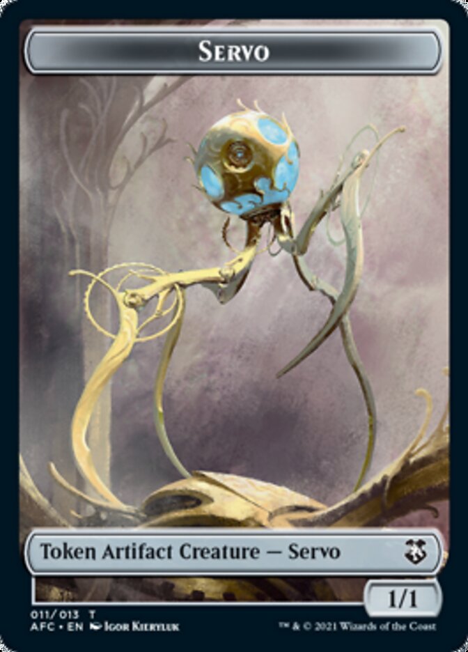 Servo // Treasure Double-Sided Token [Dungeons & Dragons: Adventures in the Forgotten Realms Commander Tokens] | The CG Realm