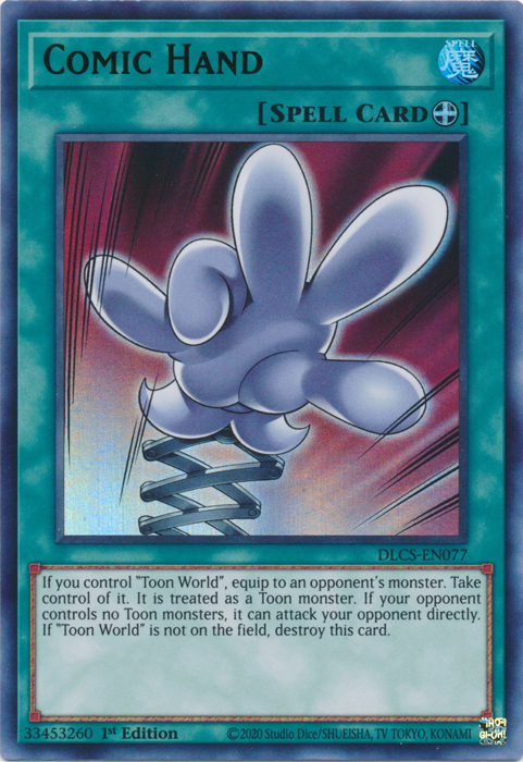 Comic Hand (Green) [DLCS-EN077] Ultra Rare | The CG Realm