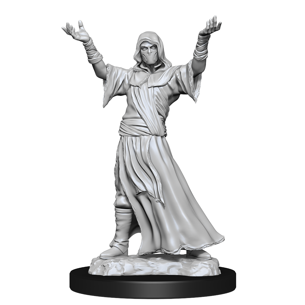 WIZKIDS UNPAINTED MINIS WV15 PLAGUE DOCTOR/CULTIST