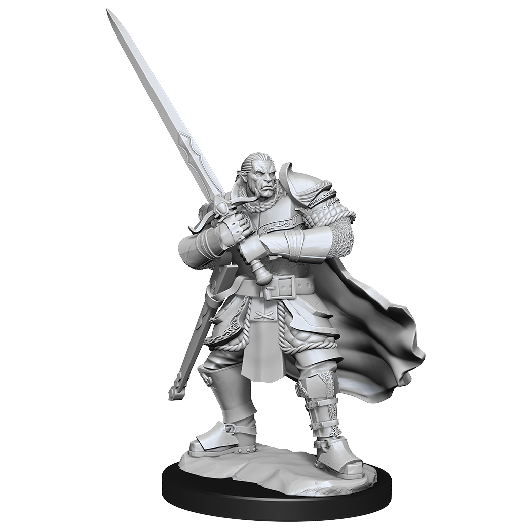 DND UNPAINTED MINIS WV15 HALF-ORC PALADIN MALE | The CG Realm
