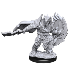DND UNPAINTED MINIS WV15 DRAGONBORN FIGHTER MALE | The CG Realm