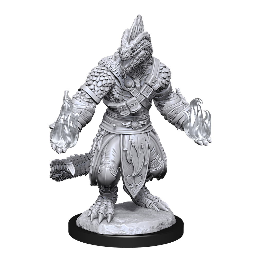 DND UNPAINTED MINIS WV15 LIZARDFOLK BARB/CLERIC
