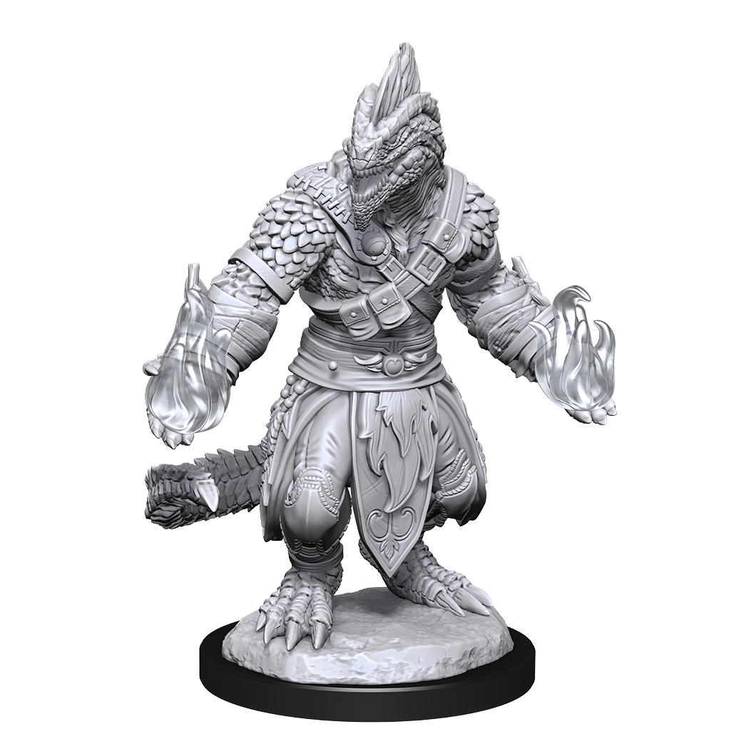 DND UNPAINTED MINIS WV15 LIZARDFOLK BARB/CLERIC