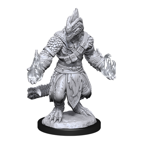 DND UNPAINTED MINIS WV15 LIZARDFOLK BARB/CLERIC