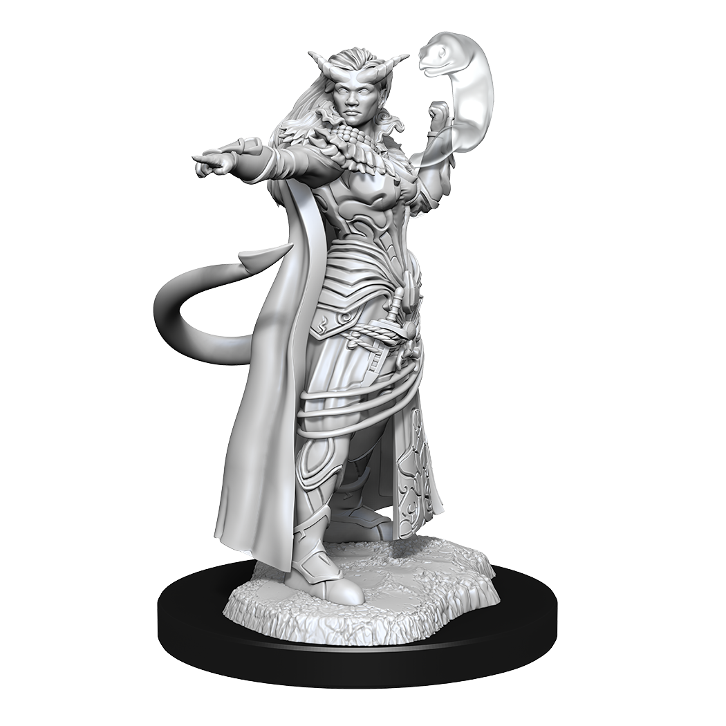 DND UNPAINTED MINIS WV15 TIEFLING SORCERER FEMALE | The CG Realm