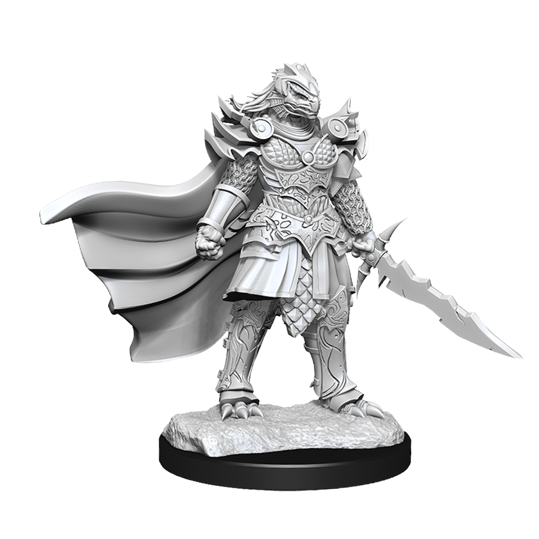 DND UNPAINTED MINIS WV15 DRAGONBORN FIGHTER FEMALE