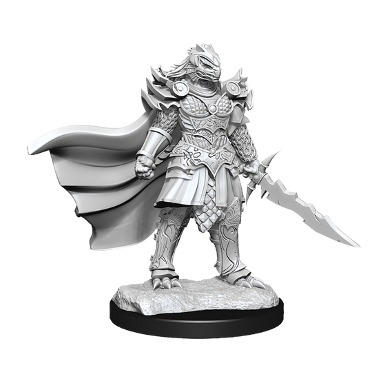 DND UNPAINTED MINIS WV15 DRAGONBORN FIGHTER FEMALE