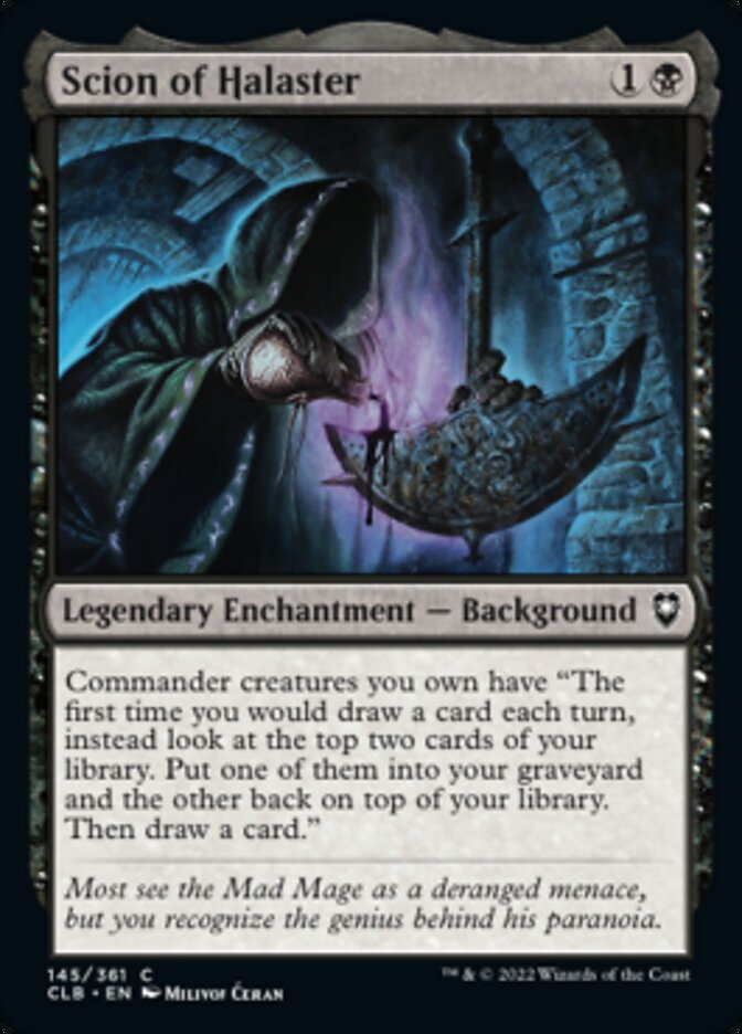 Scion of Halaster [Commander Legends: Battle for Baldur's Gate] | The CG Realm