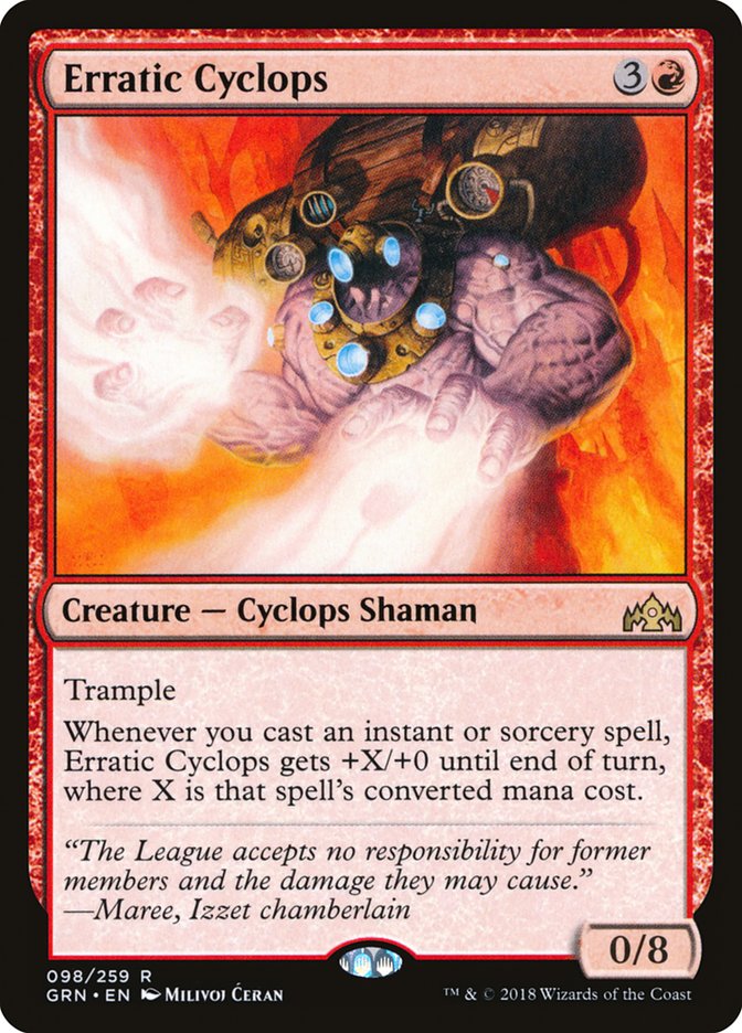 Erratic Cyclops [Guilds of Ravnica] | The CG Realm