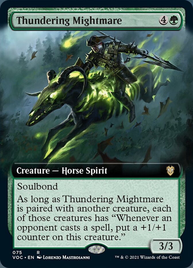 Thundering Mightmare (Extended Art) [Innistrad: Crimson Vow Commander] | The CG Realm