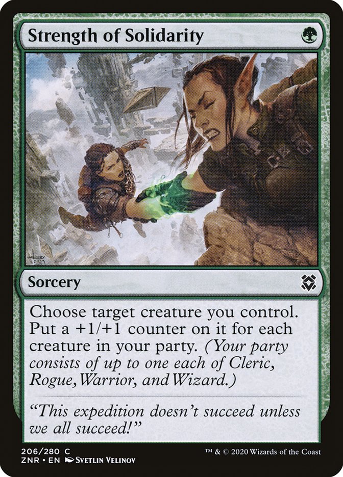 Strength of Solidarity [Zendikar Rising] | The CG Realm