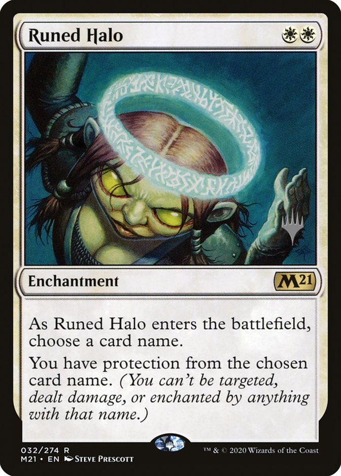 Runed Halo (Promo Pack) [Core Set 2021 Promos] | The CG Realm