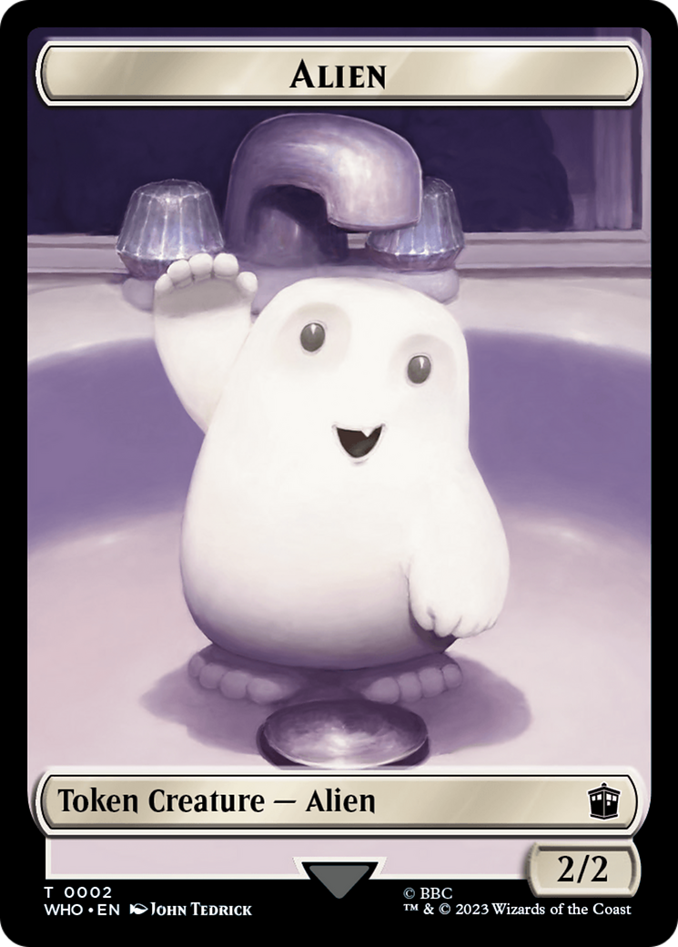 Alien // Osgood, Operation Double Double-Sided Token [Doctor Who Tokens] | The CG Realm