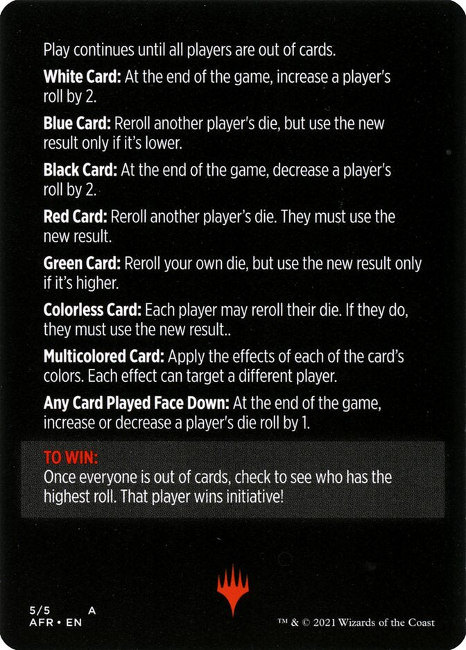 Roll for Initiative (Magic Minigame) [Dungeons & Dragons: Adventures in the Forgotten Realms Minigame] | The CG Realm