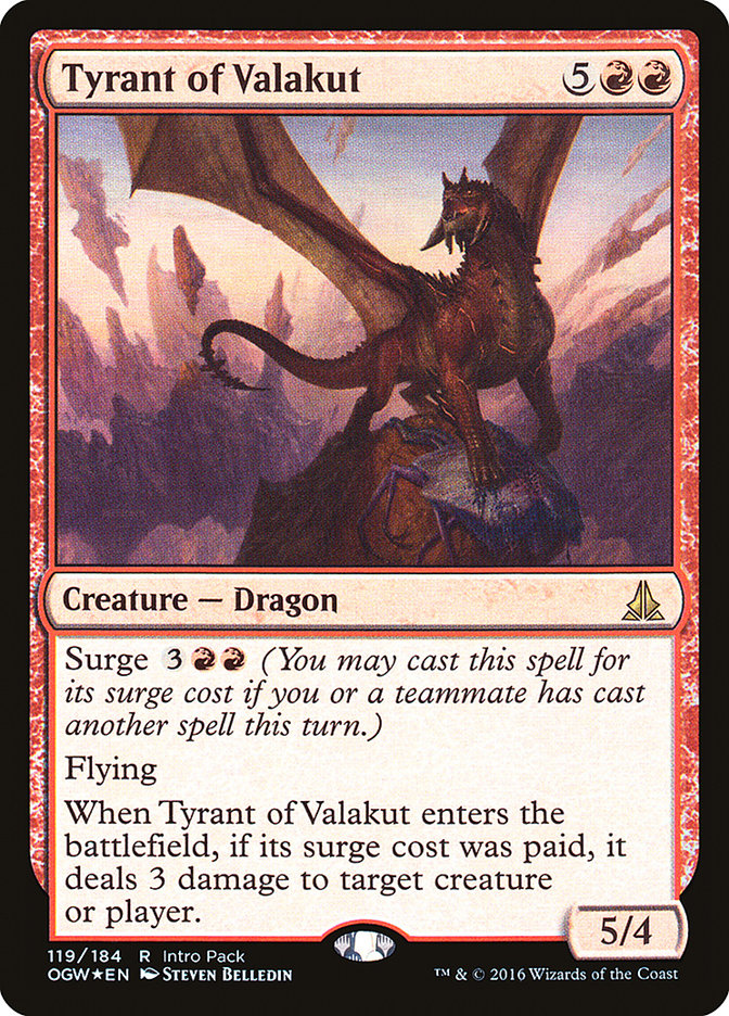 Tyrant of Valakut (Intro Pack) [Oath of the Gatewatch Promos] | The CG Realm
