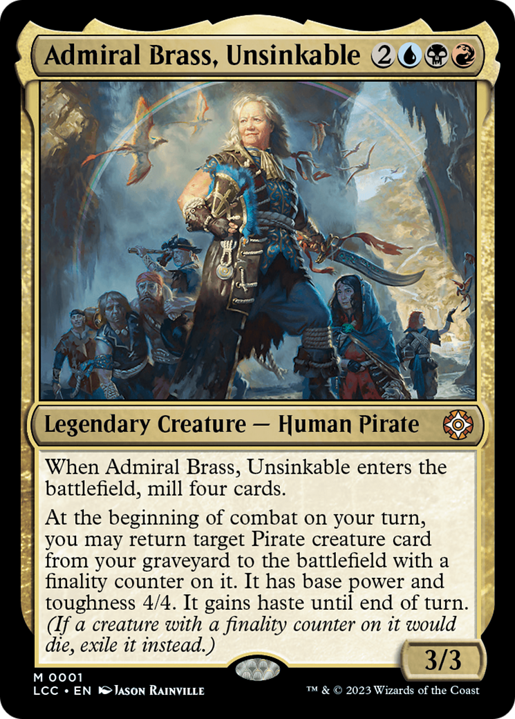 Admiral Brass, Unsinkable [The Lost Caverns of Ixalan Commander] | The CG Realm