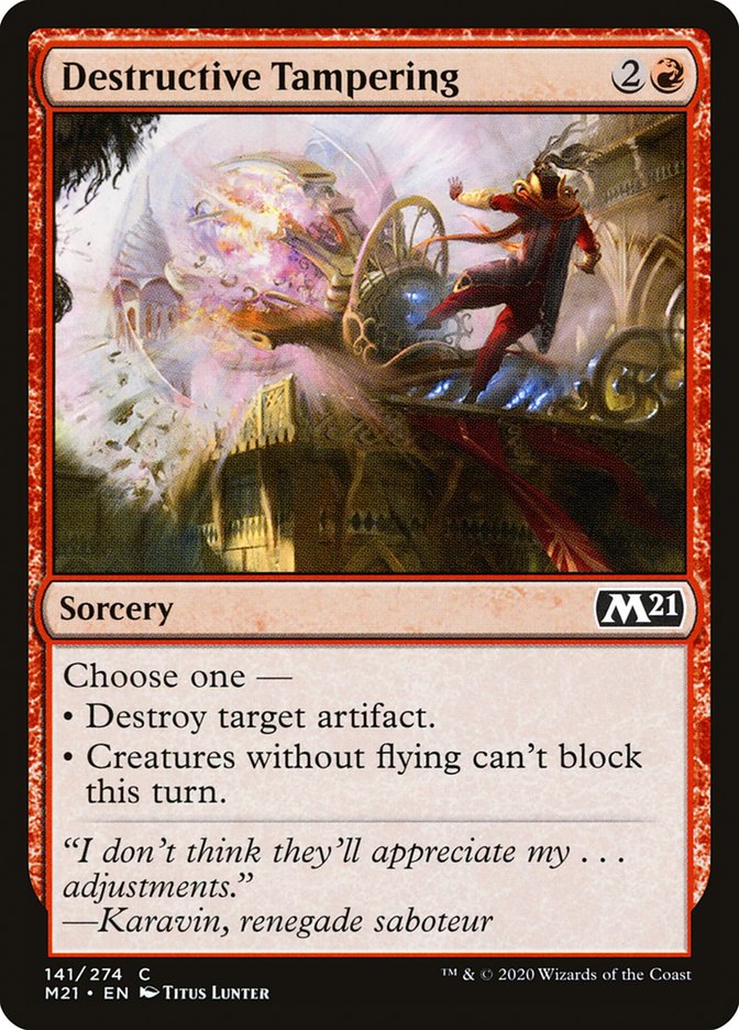 Destructive Tampering [Core Set 2021] | The CG Realm