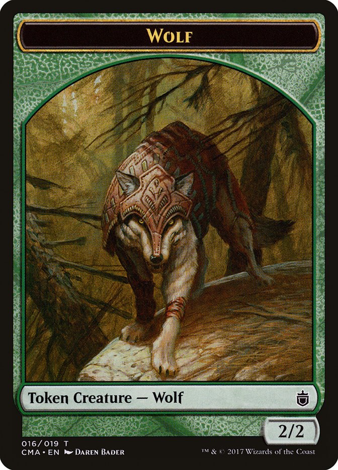 Wolf Token (016/019) [Commander Anthology Tokens] | The CG Realm
