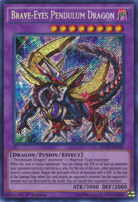 Brave-Eyes Pendulum Dragon [RATE-EN039] Secret Rare | The CG Realm