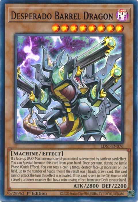 Desperado Barrel Dragon (Blue) [LDS1-EN076] Ultra Rare | The CG Realm