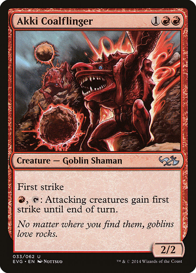Akki Coalflinger (Elves vs. Goblins) [Duel Decks Anthology] | The CG Realm