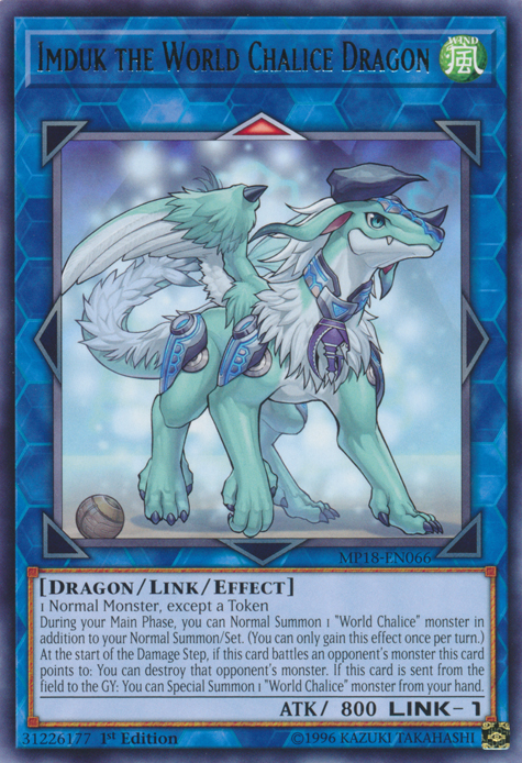 Imduk the World Chalice Dragon [MP18-EN066] Rare | The CG Realm