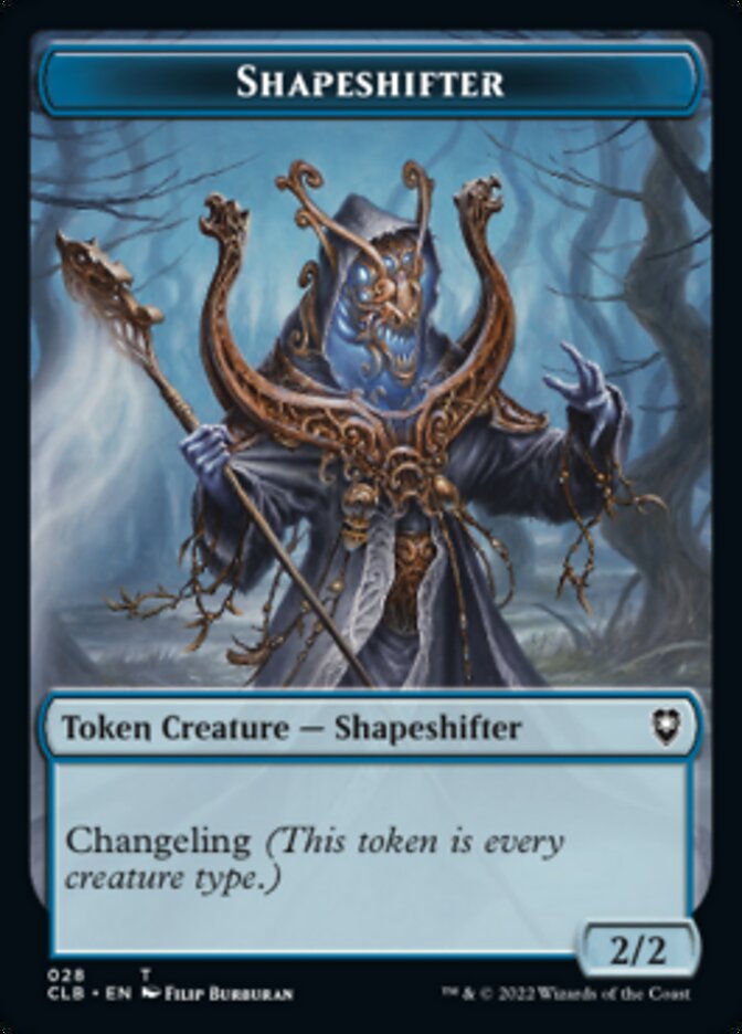 Shapeshifter (024) // Shapeshifter (028) Double-Sided Token [Commander Legends: Battle for Baldur's Gate Tokens] | The CG Realm