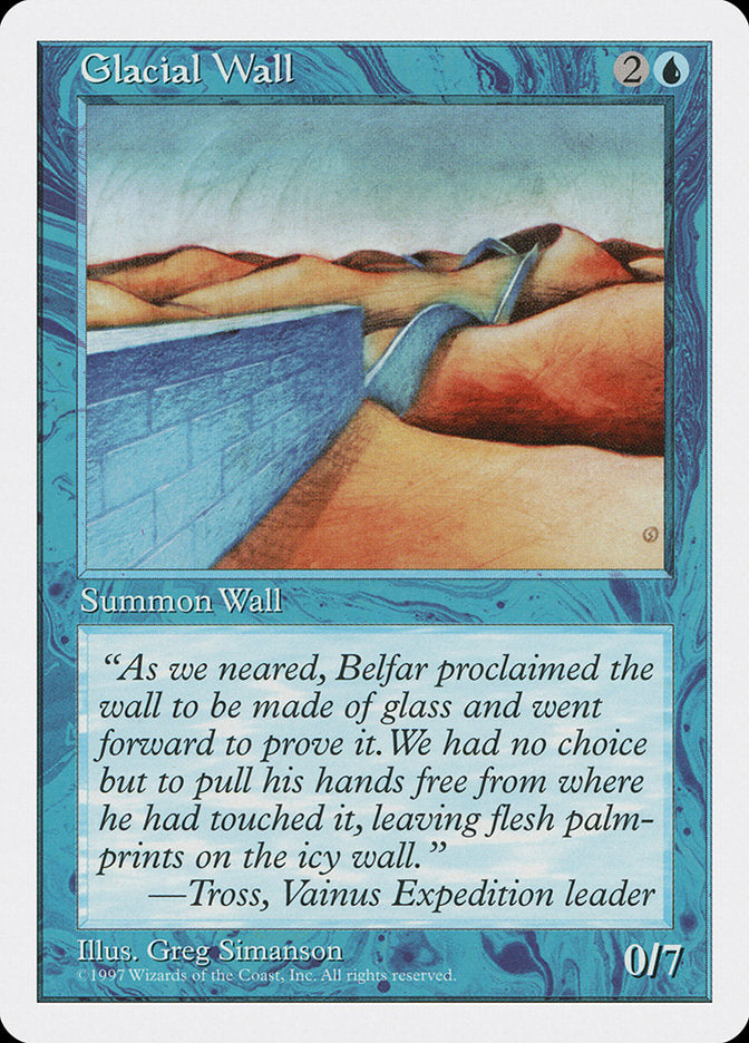 Glacial Wall [Fifth Edition] | The CG Realm