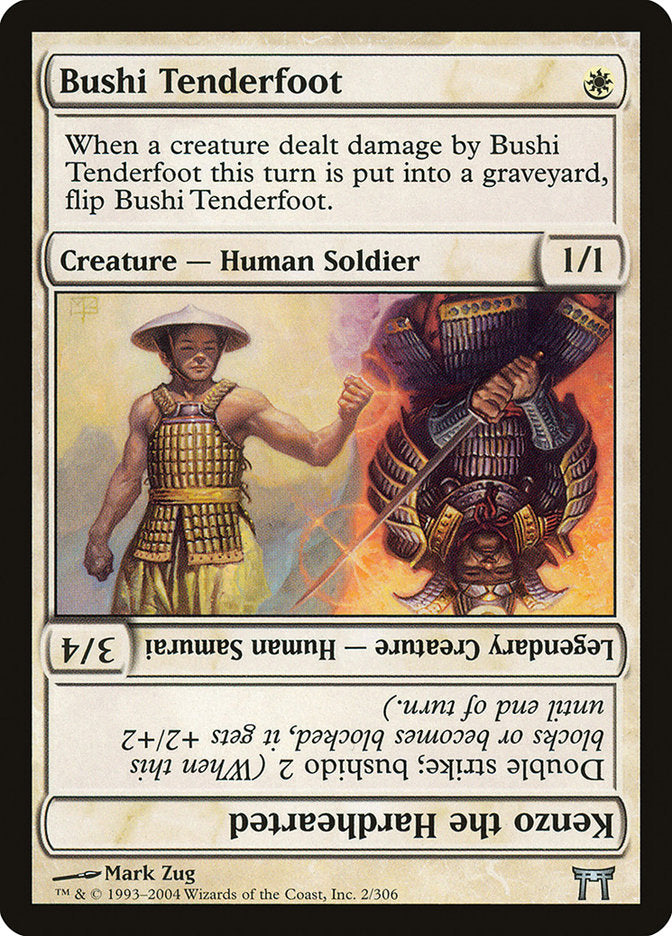 Bushi Tenderfoot // Kenzo the Hardhearted [Champions of Kamigawa] | The CG Realm