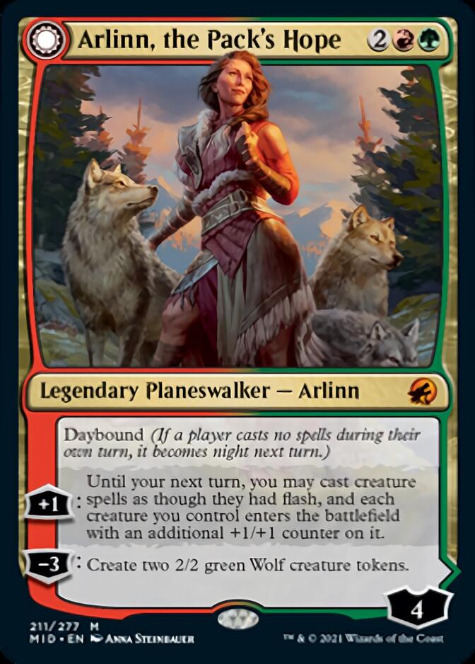 Arlinn, the Pack's Hope // Arlinn, the Moon's Fury [Innistrad: Midnight Hunt] | The CG Realm