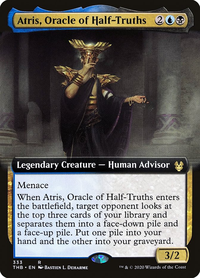 Atris, Oracle of Half-Truths (Extended Art) [Theros Beyond Death] | The CG Realm
