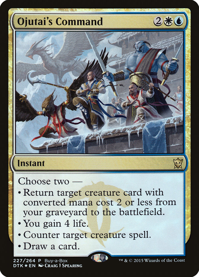 Ojutai's Command (Buy-A-Box) [Dragons of Tarkir Promos] | The CG Realm