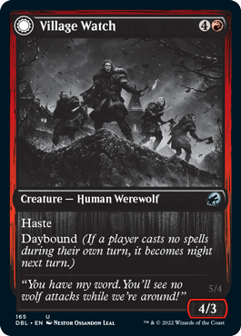 Village Watch (DBL-165) - Innistrad: Double Feature: (Double Faced Transform)