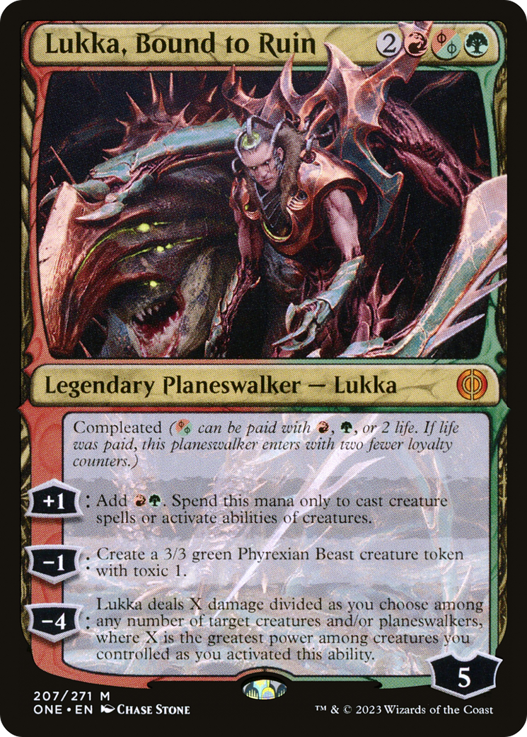 Lukka, Bound to Ruin [Phyrexia: All Will Be One] | The CG Realm