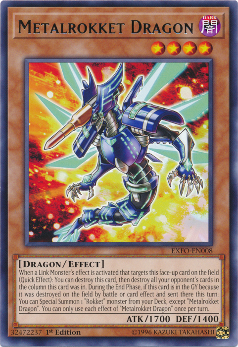 Metalrokket Dragon [EXFO-EN008] Rare | The CG Realm