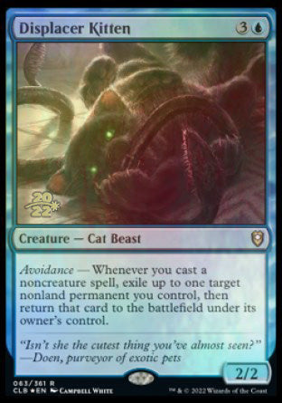 Displacer Kitten [Commander Legends: Battle for Baldur's Gate Prerelease Promos] | The CG Realm